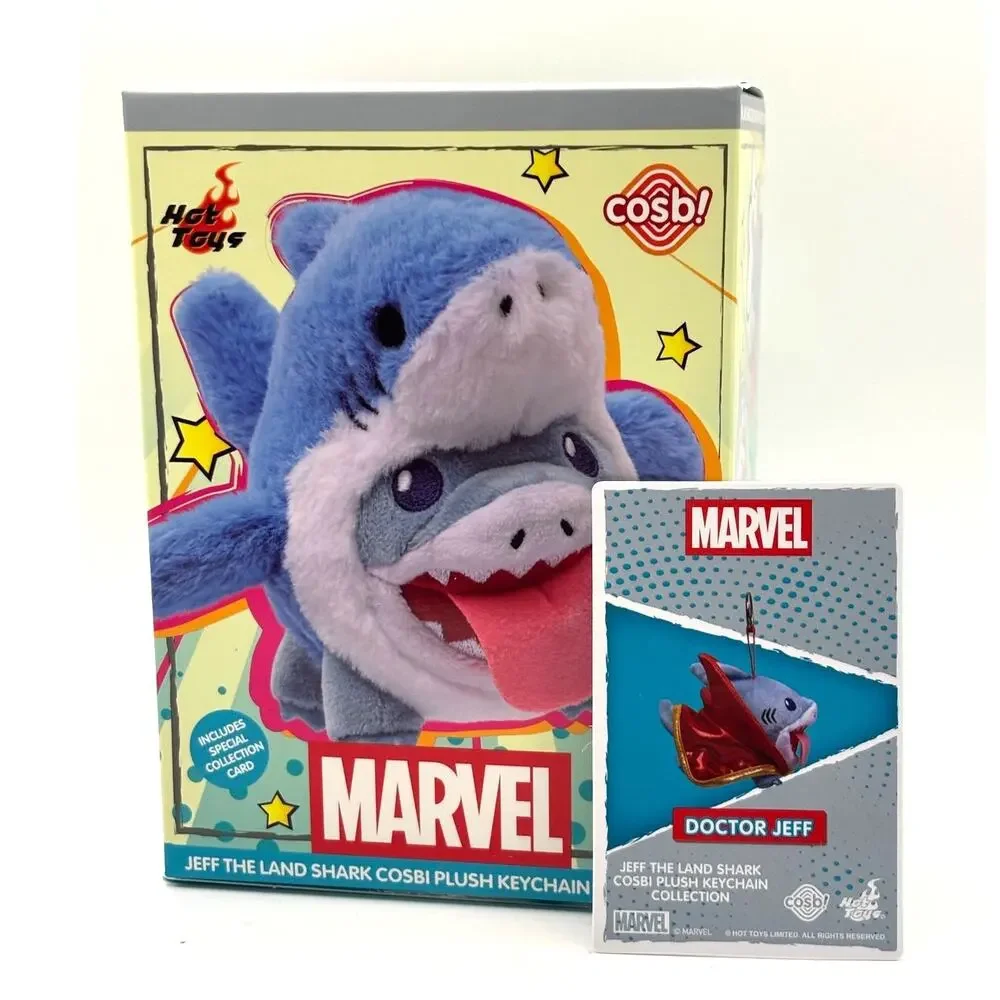 Cosbi x Disney x Marvel Jeff Land Shark Plush Keychain/Charm, Doctor Jeff